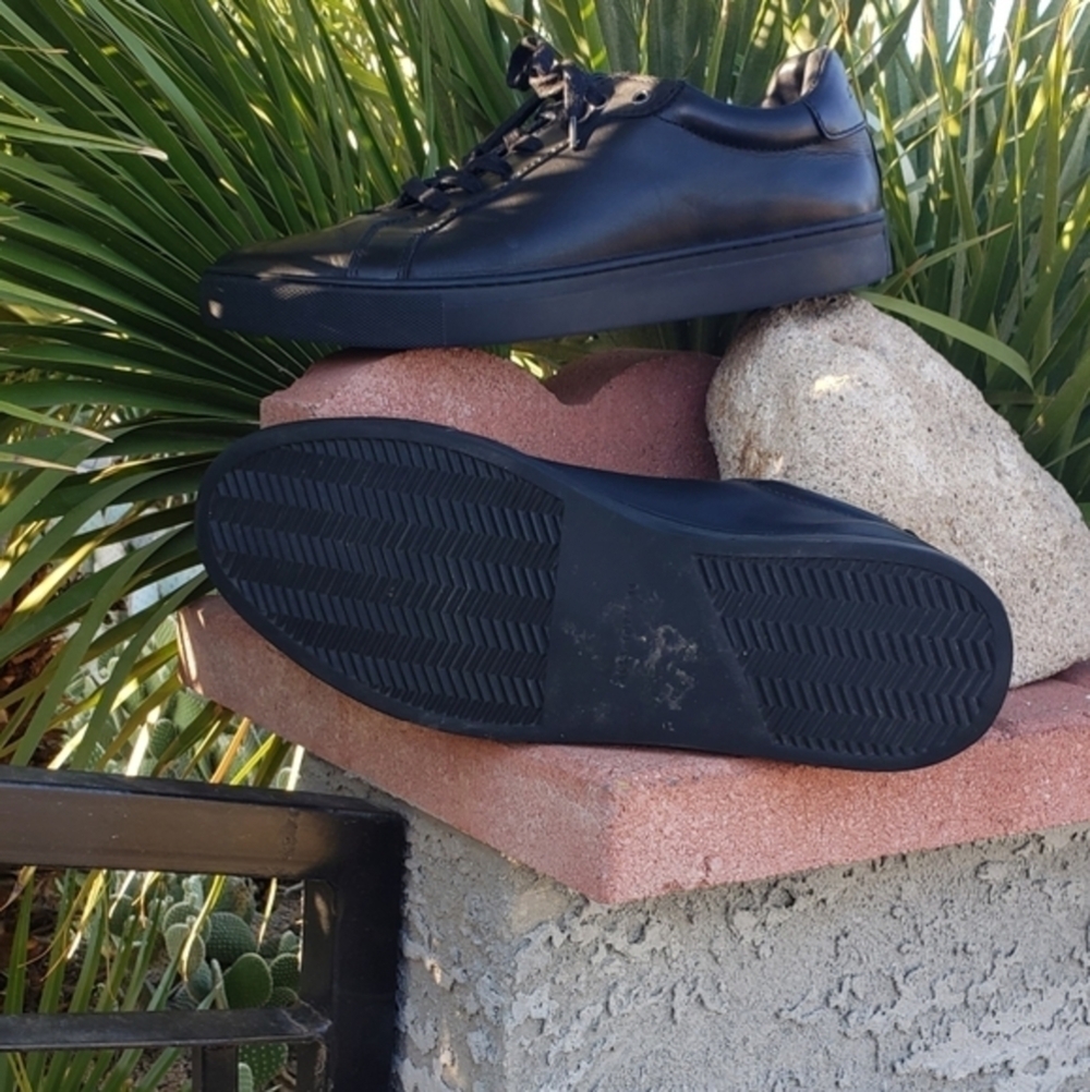AllSaints Men's Black Low Top Sneaker - Picture 10 of 12